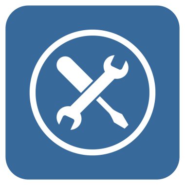 Düz kare vektör simge ayarlama