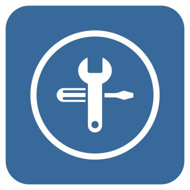 Düz kare vektör simge ayarlama