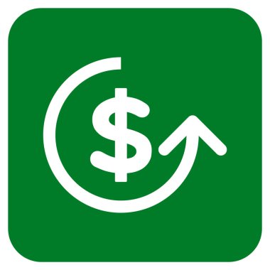 Ters ibraz düz kare vektör simgesi