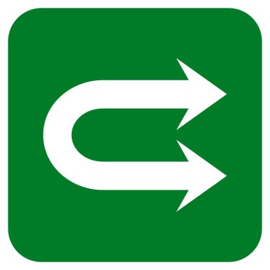 Çift sağ ok düz kare vektör simgesi