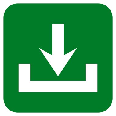 Düz kare vektör simge indirme