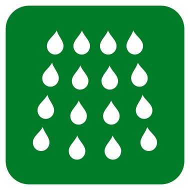 Damla düz kare vektör simgesi