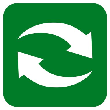 Exchange oklar düz kare vektör simgesi