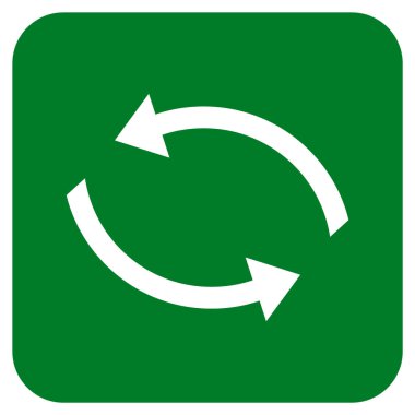 Exchange oklar düz kare vektör simgesi