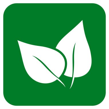 Flora Bitki düz kare vektör simgesi