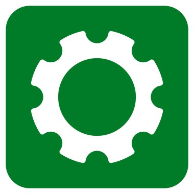 Vites düz kare vektör simgesi