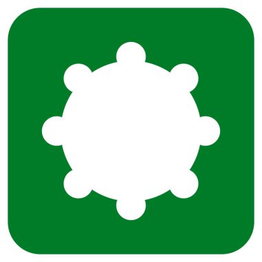 Vites düz kare vektör simgesi