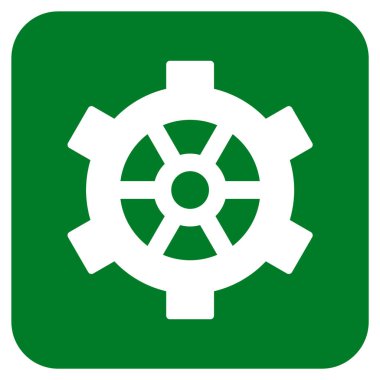 Vites düz kare vektör simgesi