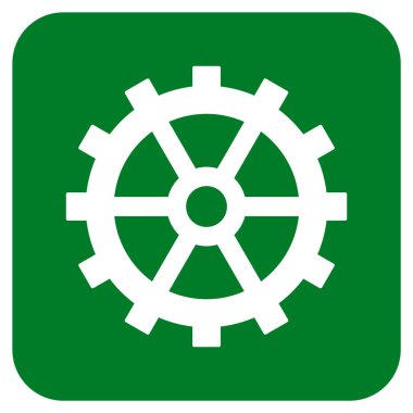 Vites düz kare vektör simgesi