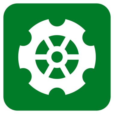 Vites düz kare vektör simgesi