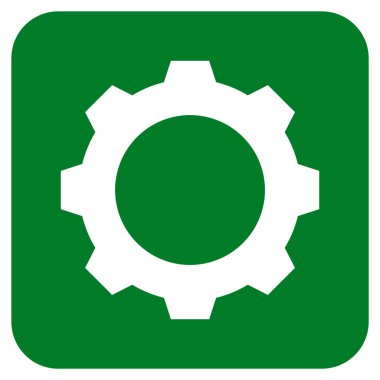 Vites düz kare vektör simgesi