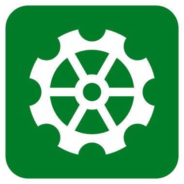 Vites düz kare vektör simgesi