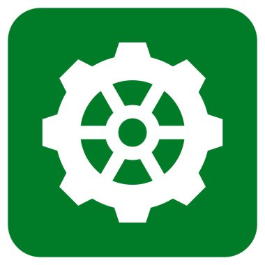 Vites düz kare vektör simgesi