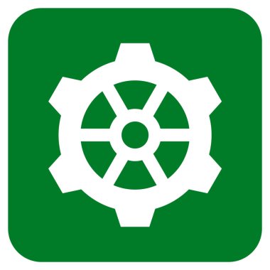 Vites düz kare vektör simgesi