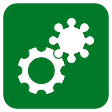 Vites düz kare vektör simgesi