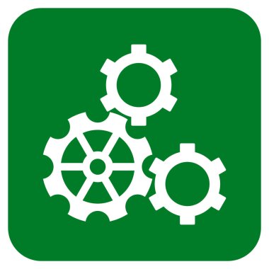 Vites düz kare vektör simgesi