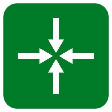 Etkisi oklar düz kare vektör simgesi