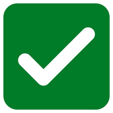 Tamam düz kare vektör simgesi