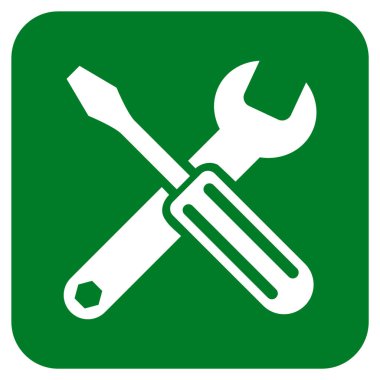 Seçenekleri düz kare vektör simgesi