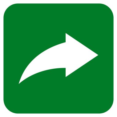 Düz kare vektör simge Yinele