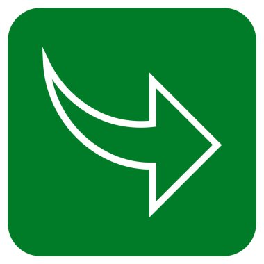 Düz kare vektör simge Yinele