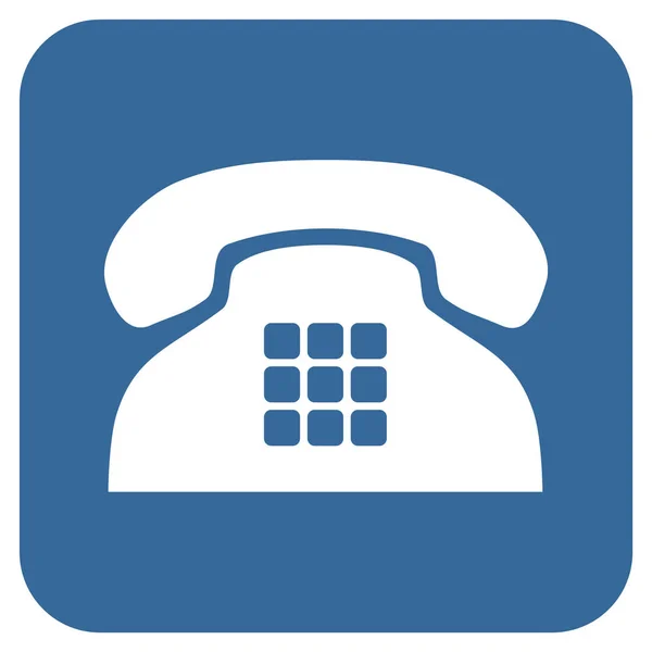 Icona vettoriale quadrata piatta del telefono tono — Vettoriale Stock