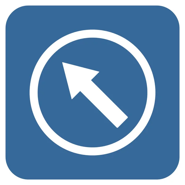 Nahoru šipka zaoblený plochý čtvercový vektorové ikony — Stockový vektor
