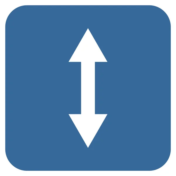 Vertikal Flip platt fyrkant vektor symbol — Stock vektor