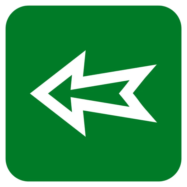 Arrow Left Flat Squared Vector Icon — Stock Vector