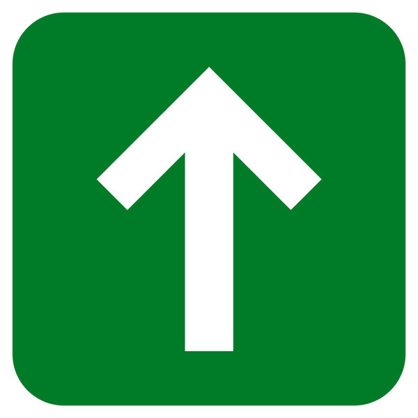 Arrow Up Flat Squared Vector Icon