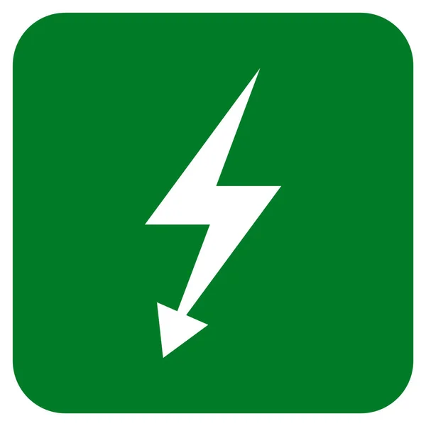 Elektrische Strike Platte vierkante Vector Icon — Stockvector