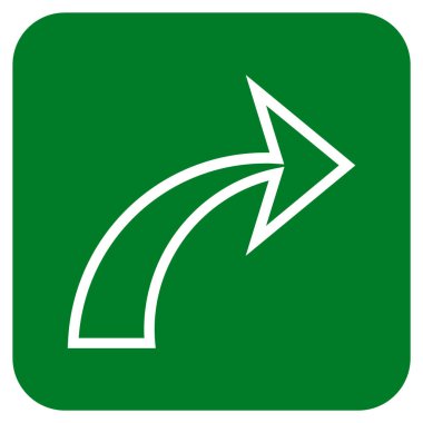 Düz kare vektör simge Yinele