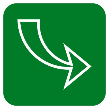 Düz kare vektör simge Yinele