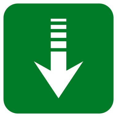 Düz kare vektör simgesi gönder