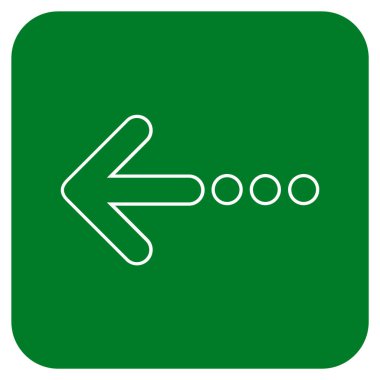 Vektör simge sol düz kare göndermek