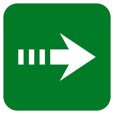 Vektör simgesi doğru düz kare göndermek