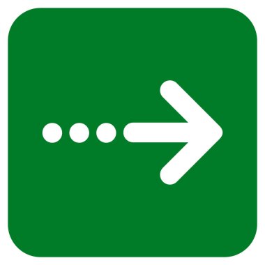 Vektör simgesi doğru düz kare göndermek