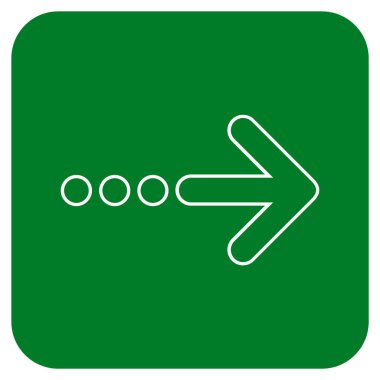 Vektör simgesi doğru düz kare göndermek