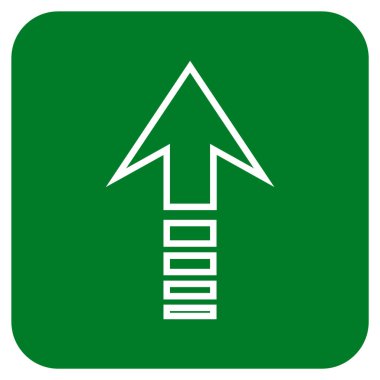 Düz kare vektör simge gönder