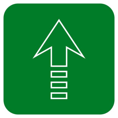 Düz kare vektör simge gönder