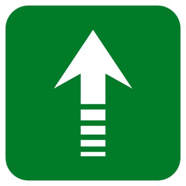 Düz kare vektör simge gönder