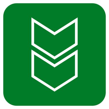 Düz kare vektör simgesi kaydır