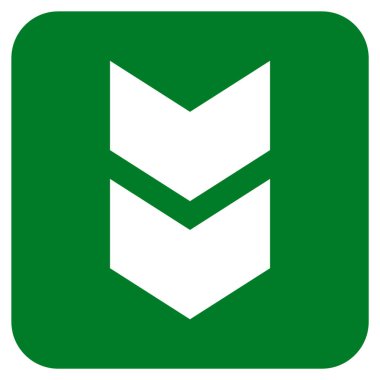 Düz kare vektör simgesi kaydır