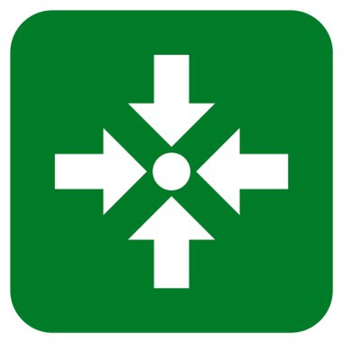 Oklar düz kare vektör simge küçültmek