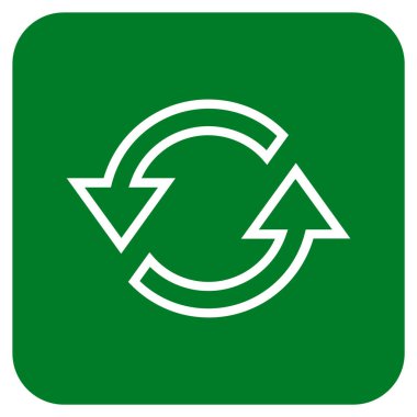 Eşitleme oklar düz kare vektör simgesi