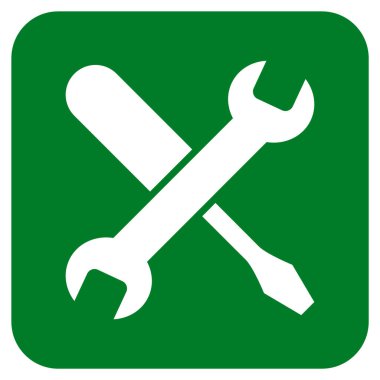 Düz kare vektör simge ayarlama