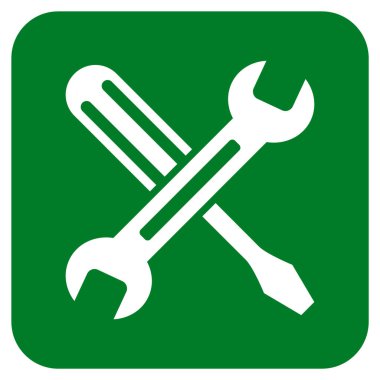 Düz kare vektör simge ayarlama