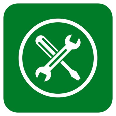 Düz kare vektör simge ayarlama