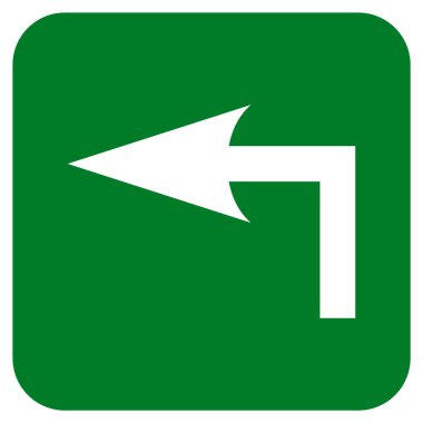 Sol düz kare vektör simge açmak