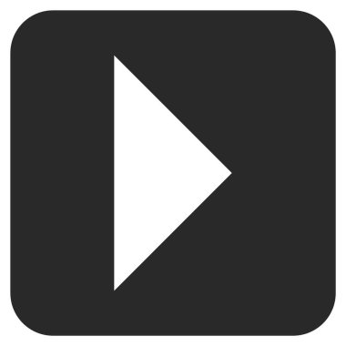 Ok ucu değil düz vektör simgesi kare